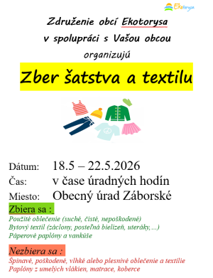 Zber šatstva a textilu
